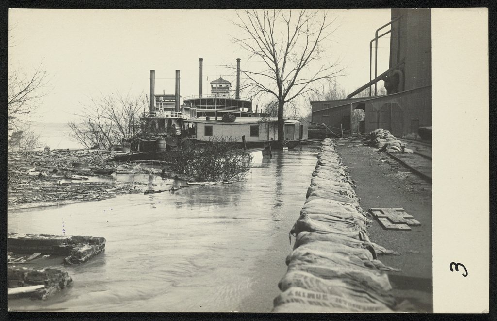 Flood views: View of steamboat