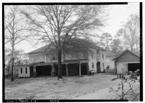EXTERIOR (GENERAL VIEW) - Smith Racing Stables, County Road 75, Prattville, Autauga County, AL HABS ALA,1-PRAVI,1-1