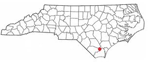 Delco, NC Map
