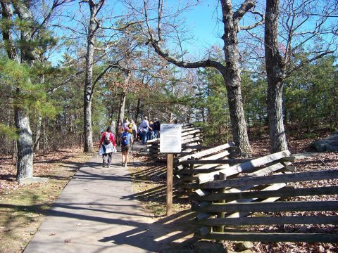 Path on Pilot Mountain State Park
