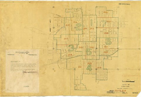 1950 Census Enumeration District Maps - Illinois (IL) - Fulton County - Canton - ED 29-13 to 28