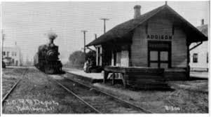 Illinois Central steam engine at