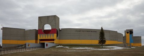 The Tate Topa (Four Winds) Community High School on the Spirit Lake Dakota Reservation