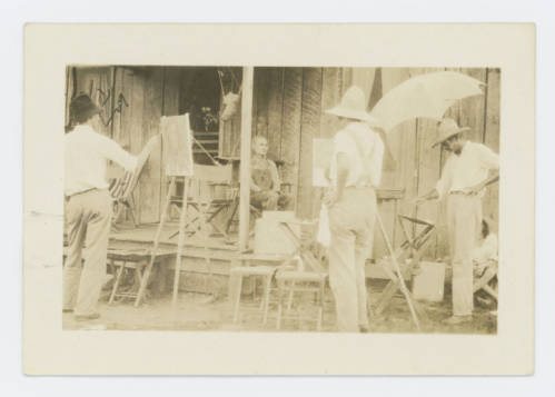 Students at Travis Ozark Summer Art School, affiliate of Dallas Art Institute