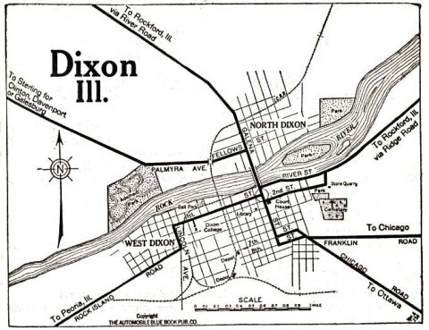 Dixon Illinois 1919 Automobile Blue Book