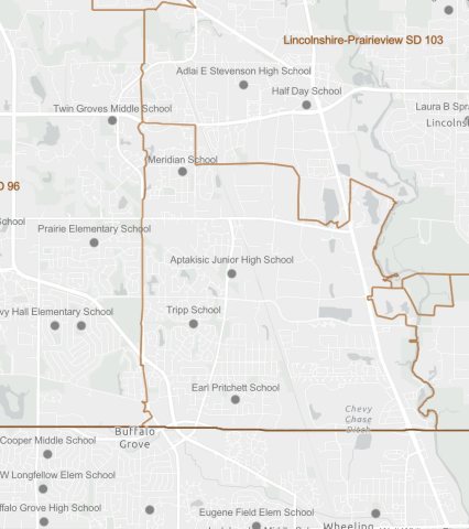Aptakisic-Tripp school district map