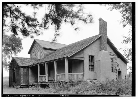 Historic American Buildings Survey Lester Jones, Photographer August 7, 1940. VIEW FROM SOUTHEAST - Fulton House, Spart…
