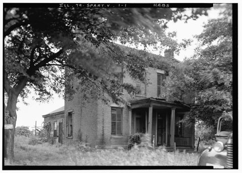 Historic American Buildings Survey Lester Jones, Photographer August 15, 1940. VIEW FROM SOUTHEAST - Amos Glen House, S…