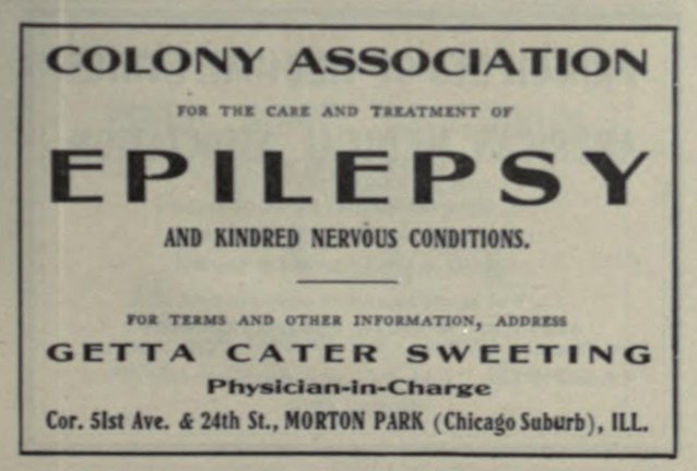 Colony Association ("American medical directory", 1906 advert)