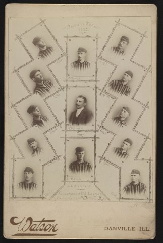 Danville Team, 1889 - From the photographic studio of S.A. Watson, North Vermillion Street, Danville, Ills