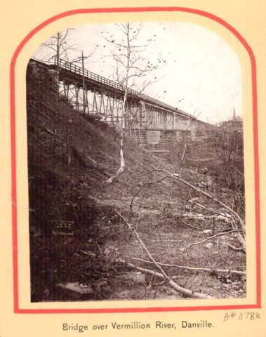 Bridge over Vermillion River, Danville, Illinois (approximately 1879) - DPLA - 4013fe00123b9acff85c5f40f6746076