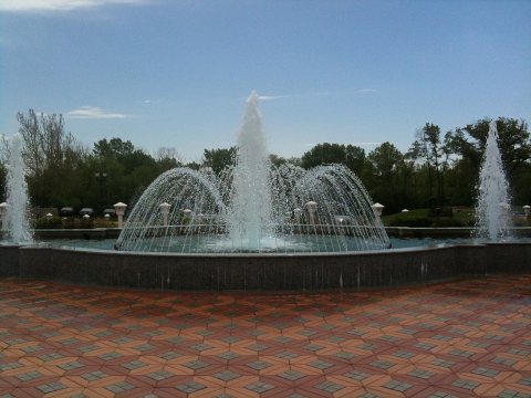 Fountain from the center