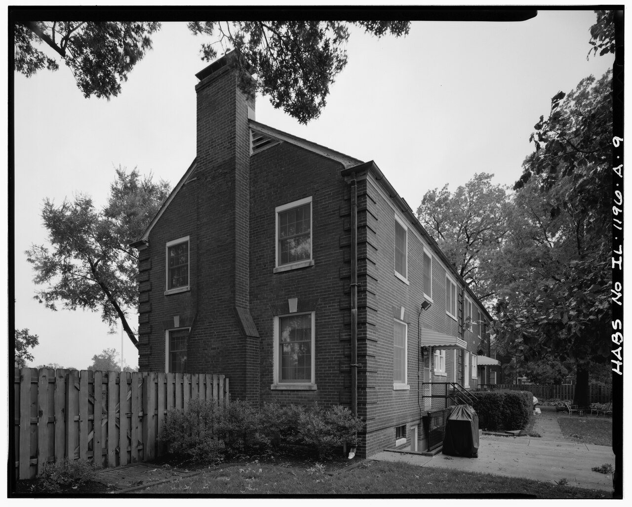 Adjacent garage - Scott Air Force Base, General Officer Quarters, 229 Birchard Street, O'Fallon, St. Clair County, IL