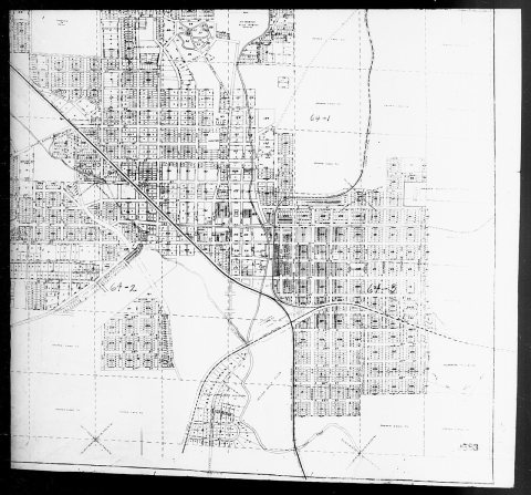 1940 Census Enumeration District Maps - Alabama - Walker County - Jasper - ED 64-1A, ED 64-1B, ED 64-2, ED 64-3