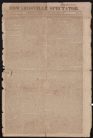 Edwardsville Spectator, vol. 3, no. 142