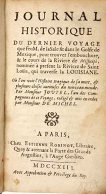 1713 Joutel Title Page Last Voyage of La Salle