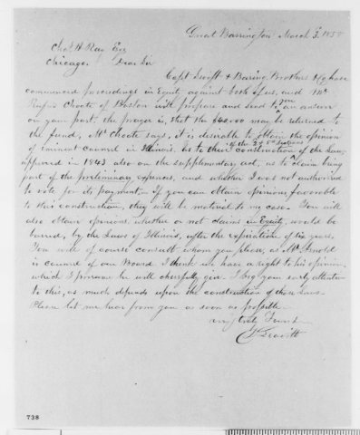 David Leavitt Charles H Ray letter