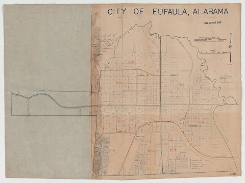1950 Census Enumeration District Maps - Alabama - Barbour County - Eufaula - ED AL 3-7 to 14