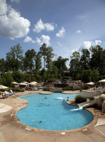 Pool at the hotel that is located at the Ross Bridge golf course