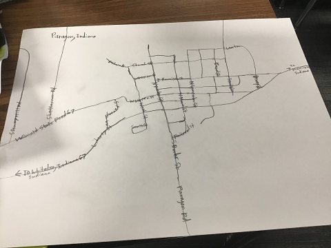 Paragon, Indiana drawing