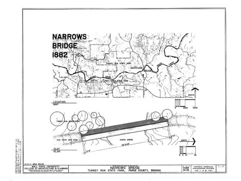 Narrows Bridge, Spanning Sugar Creek at Old County Road 280 East