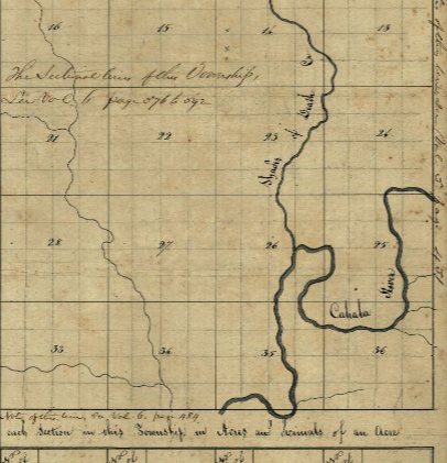 John Coffee Map 1820