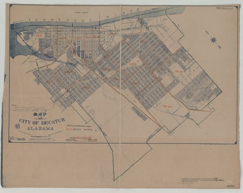 1950 Census Enumeration District Maps - Alabama - Morgan County - Decatur - ED AL 52-2 to 20