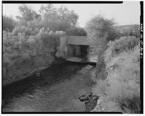 Irrigation Canals in the Uinta Basin, Ouray Park Canal, Duchesne, Duchesne County, UT