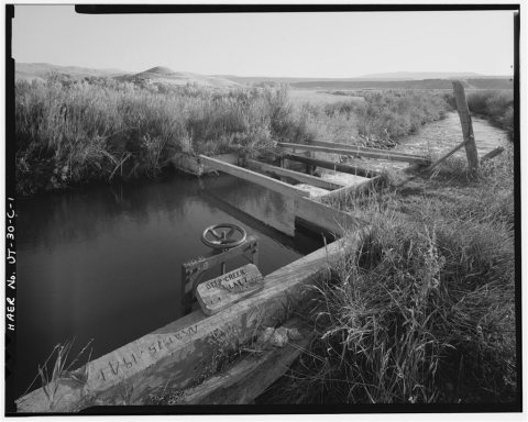 Irrigation Canals in the Uinta Basin, Deep Creek Canal, Duchesne, Duchesne County, UT