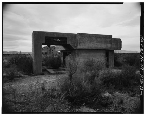 Dugway Proving Ground, German-Japanese Village, Observation Bunker, South of Stark Road, in WWII Incendiary Test Area