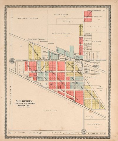20th century atlas of Clinton County, Indiana - containing maps of villages, cities and townships of the county, of the…