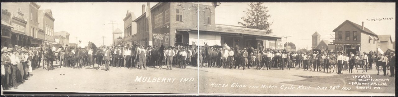 Mulberry, Ind., Horse Show and Moter [sic] Cycle Meet, June 25th, 1910