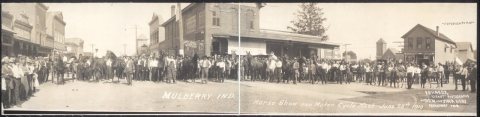 Mulberry, Ind., Horse Show and Moter [sic] Cycle Meet, June 25th, 1910