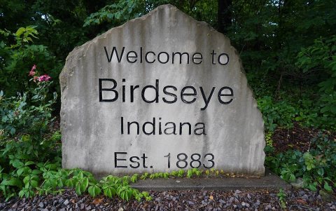 Birdseye, Indiana sign