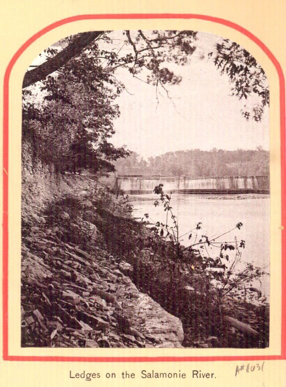 Rock Ledges on the Salamonie River, Lagro, Indiana (approximately 1879) - DPLA - 19d4f82de7d43488d0a57fe012991220