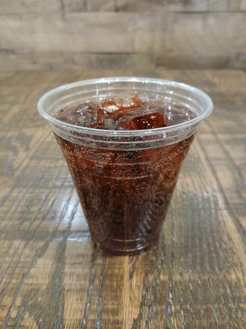 Cup of Cheerwine at dinner
