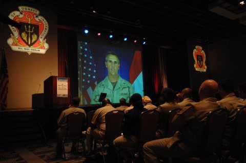 US Navy 070604-N-9693M-001 The Navy's Chief of Information Rear Admiral Gregory Smith addresses more than 400 Navy publ…