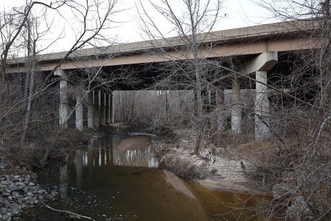 Fairfax County Parkway Pohick Creek crossing 2021