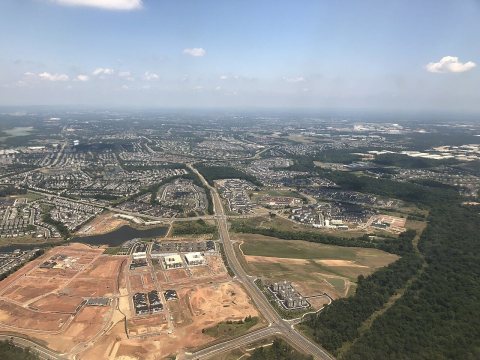 2019-07-19 13 00 38 View north along the Loudoun County Parkway as it passes through Brambleton and Loudoun Valley Esta…