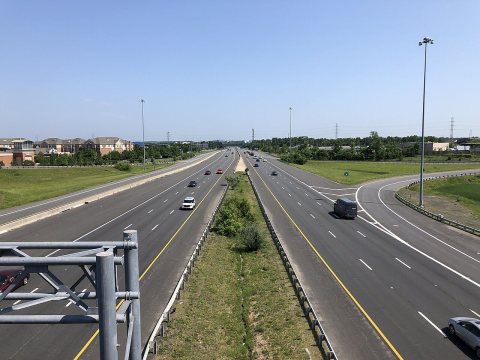 2022-05-22 11 03 29 View north along Virginia State Route 28 (Sully Road) from Waxpool Road and Church Road (Virginia S…