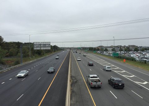 2017-10-13 12 23 13 View south along Virginia State Route 28 (Sully Road) from the Washington and Old Dominion Rail Tra…