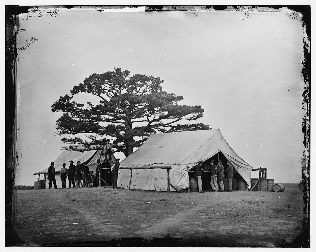 Bealeton, Va. Sutler's tent at Army of the Potomac headquarters