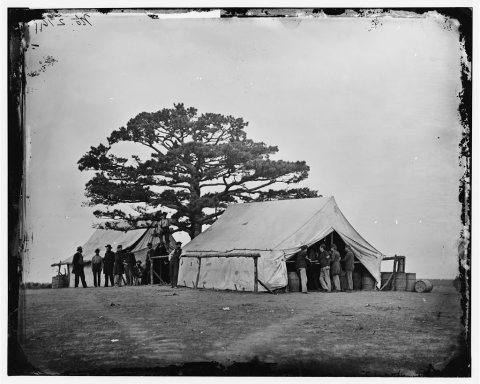 Bealeton, Va. Sutler's tent at Army of the Potomac headquarters