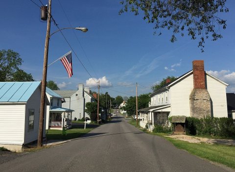 2016-05-27 17 57 12 View north along Virginia State Route 252 (Middlebrook Village Road) near Virginia State Secondary …