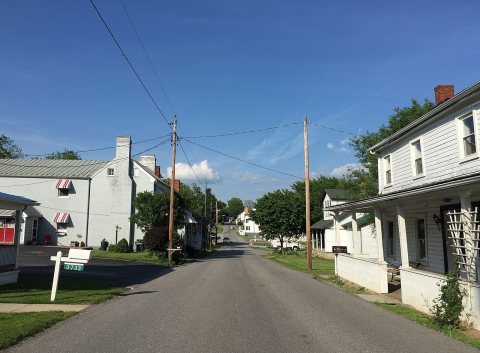 2016-05-27 17 57 13 View north along Virginia State Route 252 (Middlebrook Village Road) near Virginia State Secondary …