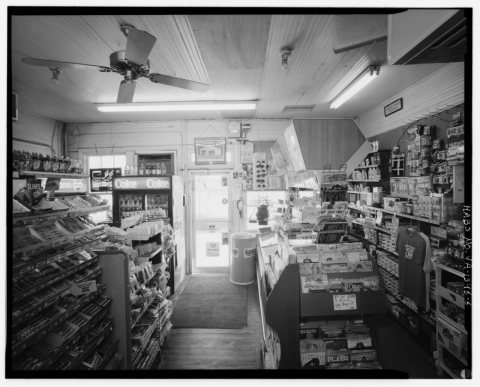 6, Interior view, looking north. - Short Pump Shell Gas Station, 11441 West Broad Street