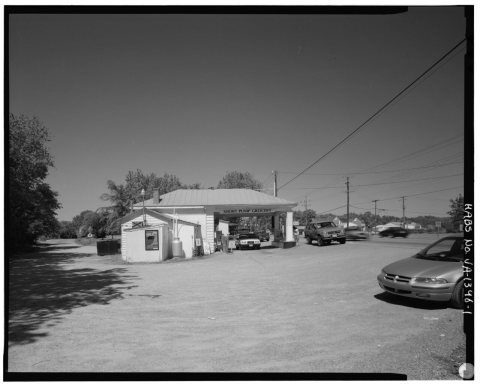 General view, looking west. - Short Pump Shell Gas Station, 11441 West Broad Street