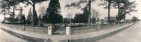 Panoramic view of Seven Pines Battlefield National Cemetery, Henrico County, Virginia (1912)