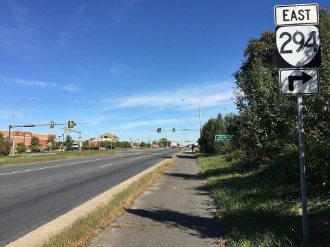 2016-10-11 11 09 43 View east along Virginia State Route 294 (Prince William Parkway) at Hastings Drive in Buckhall, Pr…