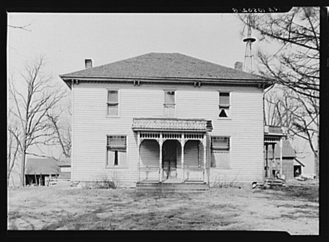 House on William Keefe's owner-operated farm near Boswell, Benton County, Indiana. Three hundred twenty acres, heavily …